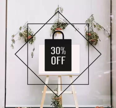 Shop window sticker sale promotion sign - TenStickers