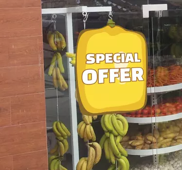 Shop window sticker special offer lemonade - TenStickers