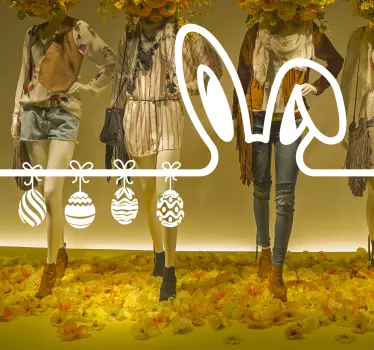 Showcase Easter wall decal - TenStickers