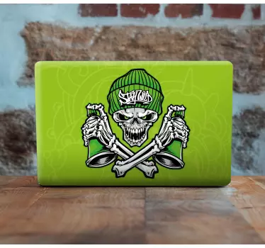 Skull with Crossed Bones laptop skin - TenStickers