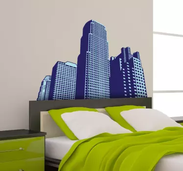 Skyscrapers Wall Sticker - TenStickers