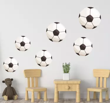 Soccer ball headboard football sticker - TenStickers