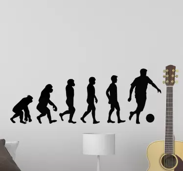 Soccer Evolution football sticker - TenStickers