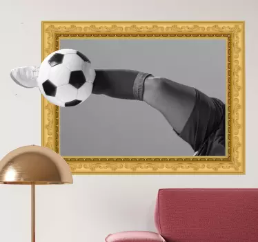 Soccer Kick Action football sticker - TenStickers
