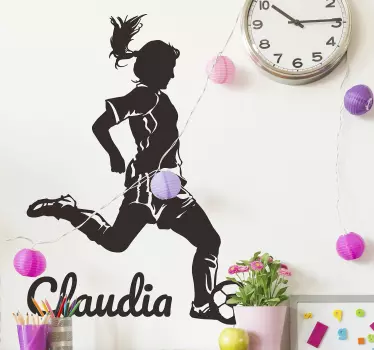 Soccer player football sticker - TenStickers