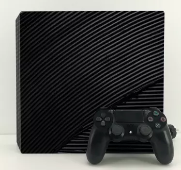 Solid matte black Playstation 4 sticker - TenStickers