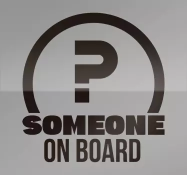 someone on board decal - TenStickers