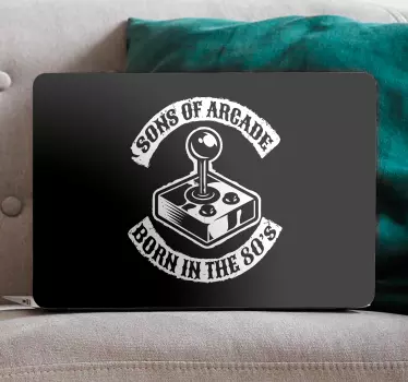Sons of the 80's laptop stickers - TenStickers