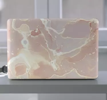 Sophisticated marble motif laptop skin - TenStickers