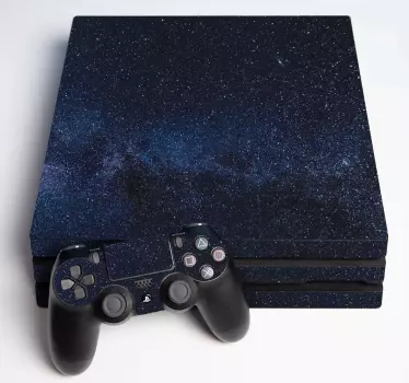 Space themed ps4 sticker - TenStickers