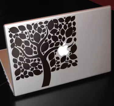 Squared Tree MacBook Sticker - TenStickers