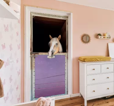 Stable Horse  vinyl door stickers - TenStickers