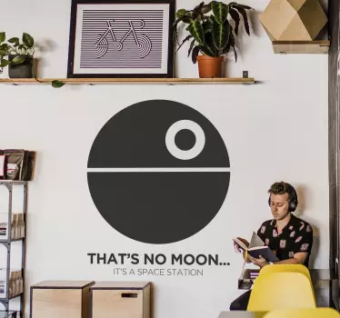 Star War Death Star Wall Sticker - TenStickers