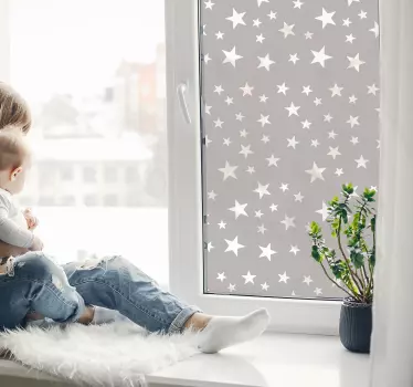 Star shapes window sticker - TenStickers