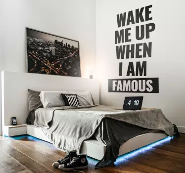 Stencil quote text decal - TenStickers