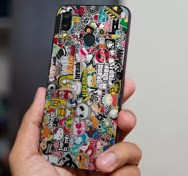 Stickerbomb (huawei) decal - TenStickers