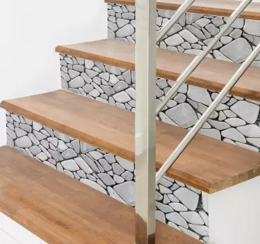 Stones Stair Decal - TenStickers