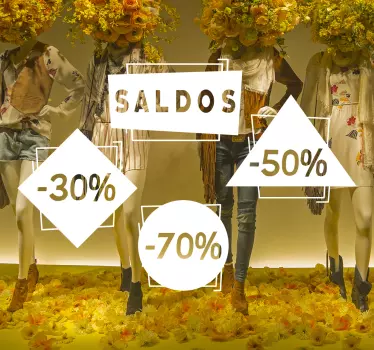 Store sales percentage customizable sale sticker - TenStickers
