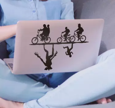 Stranger Things laptop laptop skin - TenStickers