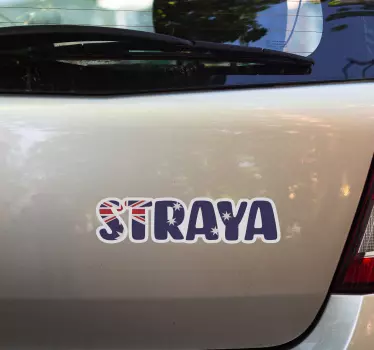 Straya flag car sticker - TenStickers