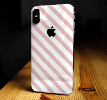 Striped patterns decoration iPhone sticker - TenStickers