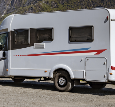 Stripes side caravan decal - TenStickers