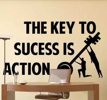 Success is action window decal - TenStickers