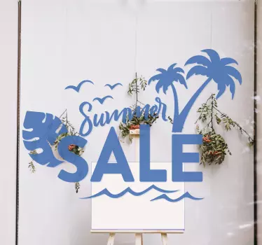 Summer sun sale wall sticker - TenStickers
