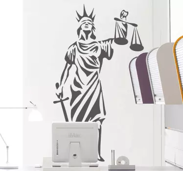Symbol of Justice Sticker - TenStickers