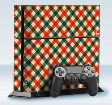 Tablecloth Pattern PS4 Skin - TenStickers