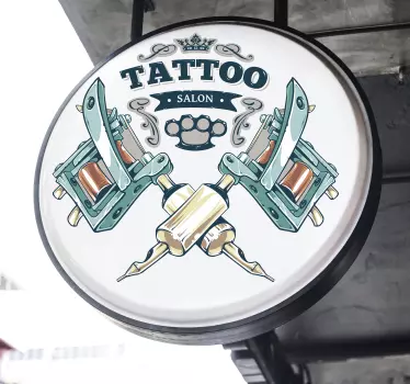 Tattoo shop vinyl wall art - TenStickers
