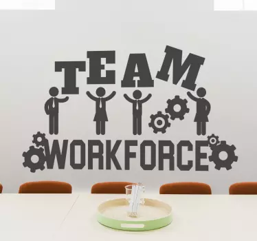 Team Workforce Business  office wall decal - TenStickers