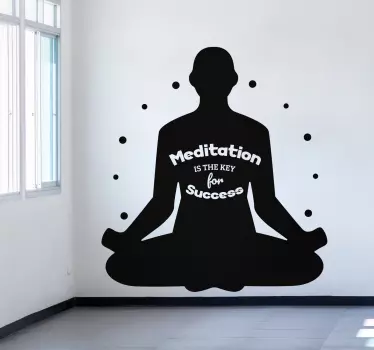 Text Meditation text sticker - TenStickers