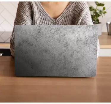 Textured Grey Surface laptop skin - TenStickers