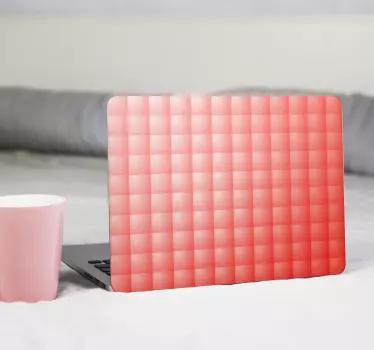 Textured pink surface laptop skin - TenStickers