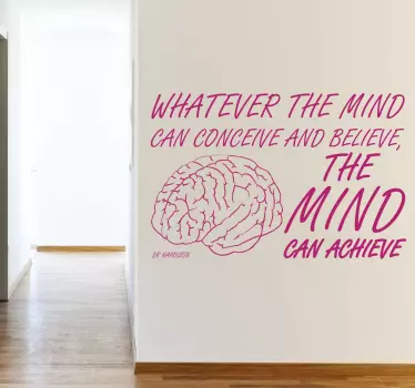 The Mind Napoleon Hill Wall Sticker - TenStickers