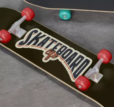 The skateboard life wall decor - TenStickers