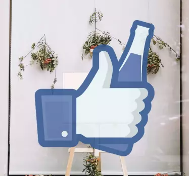 Thumbs Up Beverage shop window sticker - TenStickers