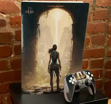 Tomb Explorer playstation sticker - TenStickers