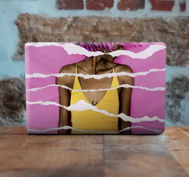 Torn Paper Effect laptop skin - TenStickers