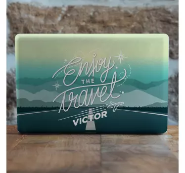 Travel adventure design laptop skin - TenStickers