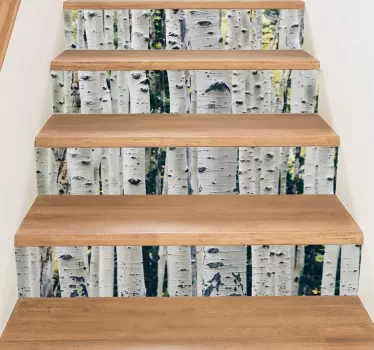 Tree Branches Stair Decal - TenStickers