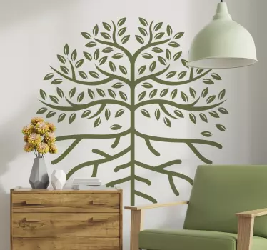 Tree life with roots tree wall decal - TenStickers