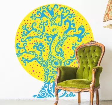 Tree of Life dot work tree wall decal - TenStickers