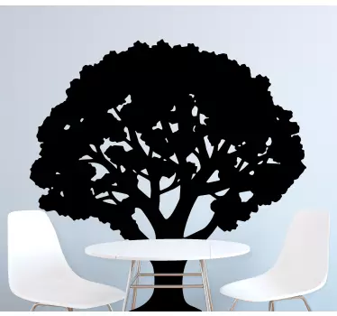 Tree wall decal creative tree silhouette - TenStickers