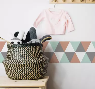 Triangles border sticker - TenStickers