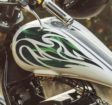 Tribal flame Motorbike sticker - TenStickers