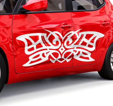 Tribal heart decoration Car Decal - TenStickers