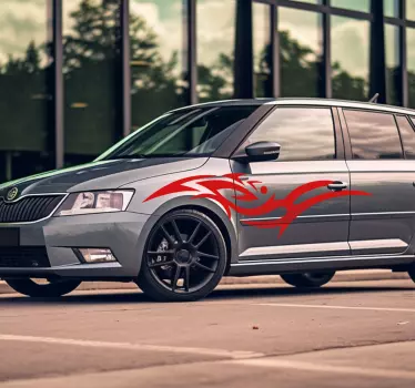 Tribal Design Car Decal - TenStickers