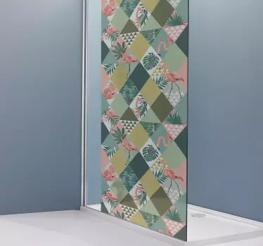 Tropical jungle shower sticker - TenStickers